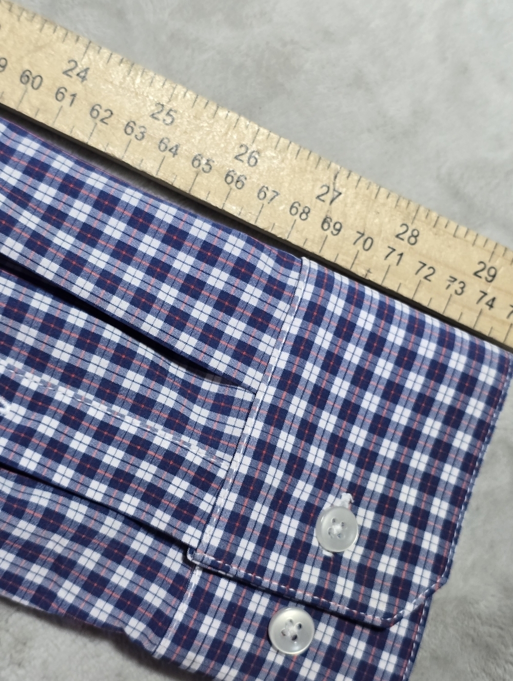 Lot Of 2 Mizzen Main Leward Meduim Trim Fit Long Sleeve Button Up Check - Picture 9 of 12